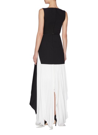 Back View - Click To Enlarge - SOLACE LONDON - 'Sienna' sleeveless asymmetric drape top