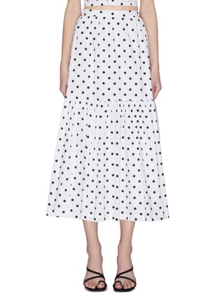 Main View - Click To Enlarge - STAUD - 'Orchid' Polka Dot Skirt