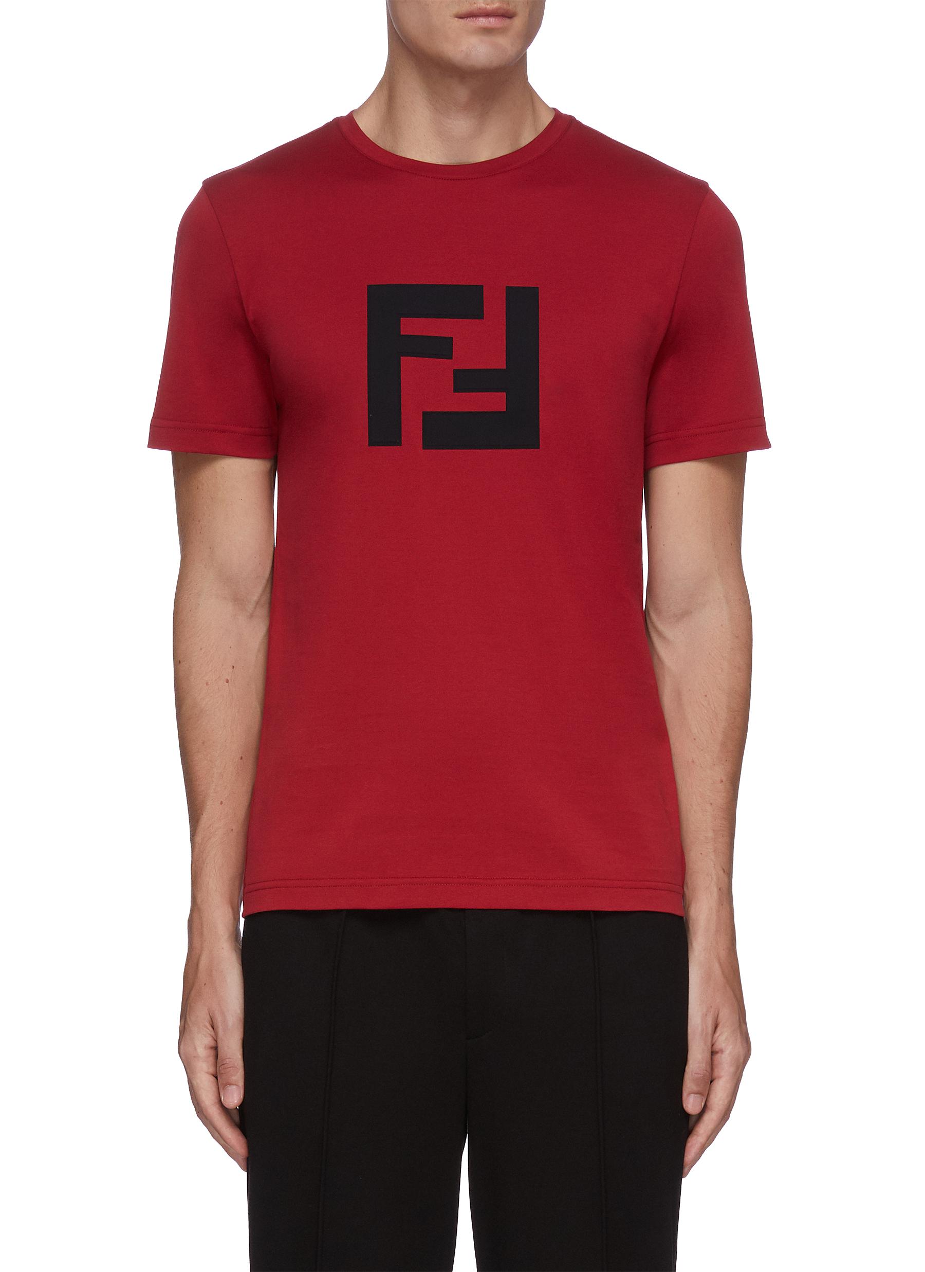 Fendi Sport Logo Print T Shirt Men Lane Crawford