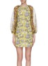 Main View - Click To Enlarge - STAUD - 'Garden' puff sleeve graphic print mini dress