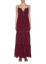 Main View - Click To Enlarge - SIMKHAI - Lace detail fringed maxi dress