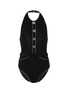 Main View - Click To Enlarge - SIMKHAI - Luxe' belted contrast piping one piece swimsuit