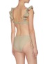 Back View - Click To Enlarge - SIMKHAI - Chain print ruffle sleeve swimsuit top