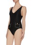 Figure View - Click To Enlarge - SIMKHAI - Pipe V neck swimsuit