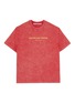 Main View - Click To Enlarge - ALEXANDER WANG - x Lane Crawford logo embroidered acid wash unisex T-shirt