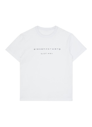 Main View - Click To Enlarge - ALEXANDER WANG - x Lane Crawford logo embellished unisex T-shirt