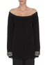 Main View - Click To Enlarge - ALEXANDER WANG - x Lane Crawford 'Crystal Cuff' off-shoulder knit top