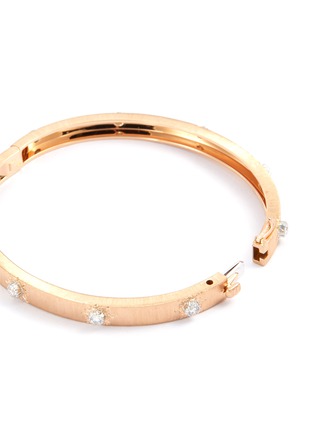 Detail View - Click To Enlarge - BUCCELLATI - 'Macri Classica' diamond rose gold bangle