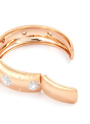 Detail View - Click To Enlarge - BUCCELLATI - Macri' diamond rose gold cuff