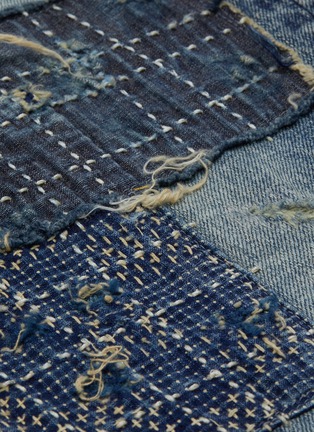  - FDMTL - Distressed boro patchwork skinny jeans