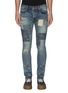 Main View - Click To Enlarge - FDMTL - Distressed boro patchwork skinny jeans