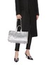 Front View - Click To Enlarge - CHARLOTT VASBERG  - 'Night Prowler' metallic leather tote bag