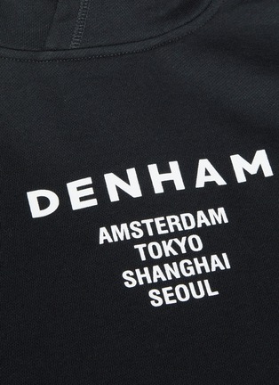  - DENHAM - X MEDICOM 'Full Moon' logo slogan print hoodie