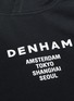  - DENHAM - X MEDICOM 'Full Moon' logo slogan print hoodie