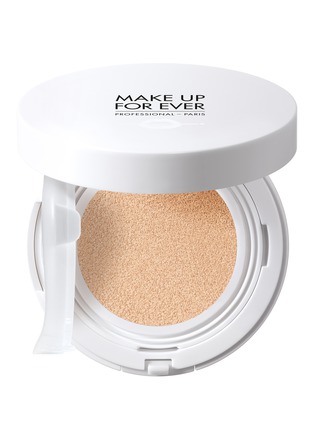 Main View - Click To Enlarge - MAKE UP FOR EVER - UV Bright Cushion SPF 35/PA+++ Intense Moisture Dewy Foundation – Y215 Yellow Alabaster