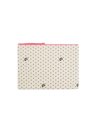 Main View - Click To Enlarge - BONTON - Star Print Large Zip Pouch – Pink