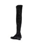  - ANN DEMEULEMEESTER - Square toe platform leather thigh high boots