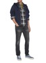 Figure View - Click To Enlarge - FRAME - 'L'Homme' Heavy Wash Skinny Jeans