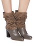 Figure View - Click To Enlarge - RODO - Slouchy suede leather boots