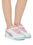 Figure View - Click To Enlarge - PUMA - x Sophia Webster 'Cali' faux fur glitter panel sneakers