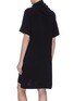 Back View - Click To Enlarge - 3.1 PHILLIP LIM - Removable scarf crepe cady dress