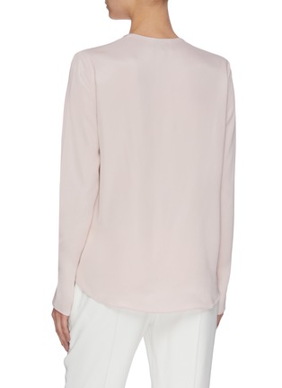 Back View - Click To Enlarge - 3.1 PHILLIP LIM - Mock wrap satin blouse