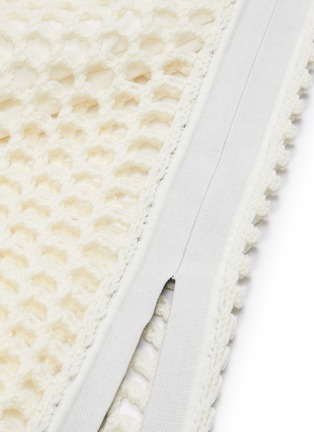 Detail View - Click To Enlarge - 3.1 PHILLIP LIM - Contrast collar chunky mesh knit dress