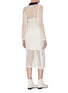 Back View - Click To Enlarge - 3.1 PHILLIP LIM - Contrast collar chunky mesh knit dress