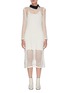 Main View - Click To Enlarge - 3.1 PHILLIP LIM - Contrast collar chunky mesh knit dress