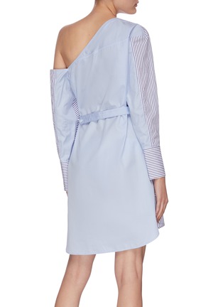 Back View - Click To Enlarge - 3.1 PHILLIP LIM - Contrast panel stripe one should shirt dress