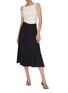 Figure View - Click To Enlarge - 3.1 PHILLIP LIM - Asymmetrical panel sleeveless crepe top