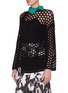 Front View - Click To Enlarge - 3.1 PHILLIP LIM - Contrast collar chunky mesh knit top