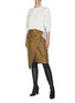 Figure View - Click To Enlarge - 3.1 PHILLIP LIM - Patchwork knit side slit sweater