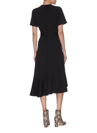 Back View - Click To Enlarge - 3.1 PHILLIP LIM - Belted draped A-line dress