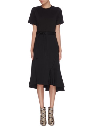 Main View - Click To Enlarge - 3.1 PHILLIP LIM - Belted draped A-line dress