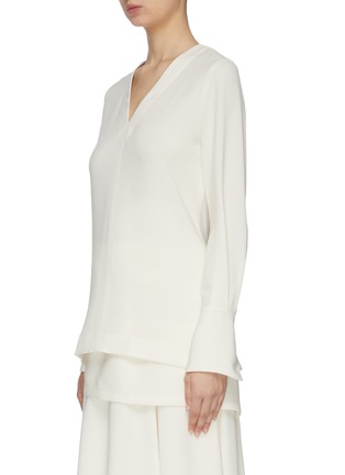 Detail View - Click To Enlarge - 3.1 PHILLIP LIM - Removable scarf crepe cady blouse