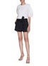 Figure View - Click To Enlarge - 3.1 PHILLIP LIM - Windowpane check belted shorts