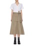 Main View - Click To Enlarge - 3.1 PHILLIP LIM - Utility T-shirt panelled midi dress