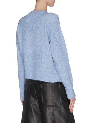 Back View - Click To Enlarge - 3.1 PHILLIP LIM - 'Lofty' alpaca basket weave slit sleeve sweater
