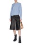 Figure View - Click To Enlarge - 3.1 PHILLIP LIM - 'Lofty' alpaca basket weave slit sleeve sweater