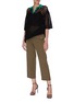 Figure View - Click To Enlarge - 3.1 PHILLIP LIM - Patch pocket zip button cropped pants