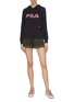 Figure View - Click To Enlarge - FILA X 3.1 PHILLIP LIM - Patch embroidered contrast logo print hoodie