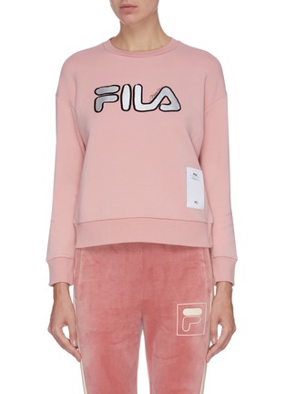 Main View - Click To Enlarge - FILA X 3.1 PHILLIP LIM - Patch embroidered contrast logo print  sweatshirt
