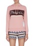 Main View - Click To Enlarge - FILA X 3.1 PHILLIP LIM - Patch embroidered logo print panelled hoodie