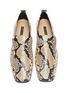 Detail View - Click To Enlarge - FABIO RUSCONI - Snake-embossed leather loafers