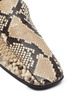 Detail View - Click To Enlarge - FABIO RUSCONI - Snake-embossed leather loafers