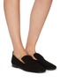 Figure View - Click To Enlarge - FABIO RUSCONI - Suede loafers