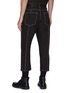 Back View - Click To Enlarge - THE WORLD IS YOUR OYSTER - Contrast topstitch crop tailored pants