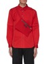 Main View - Click To Enlarge - THE WORLD IS YOUR OYSTER - Layer sleeve detachable bag placket shirt