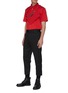 Figure View - Click To Enlarge - THE WORLD IS YOUR OYSTER - Contrast topstitch crop tailored pants